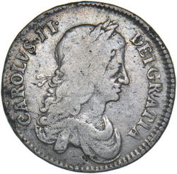 1663 Halfcrown - Charles II British Silver Coin