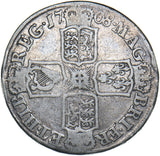 1708 E Halfcrown (Edinburgh Mint) - Anne British Silver Coin