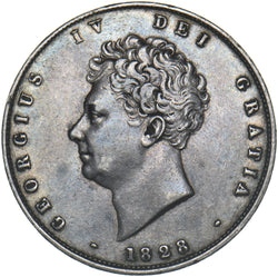 1828 Halfcrown - George IV British Silver Coin - Very Nice