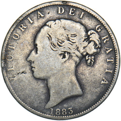 1883 Halfcrown - Victoria British Silver Coin