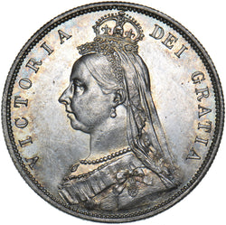 1887 Halfcrown - Victoria British Silver Coin - Superb