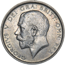 1914 Halfcrown - George V British Silver Coin - Nice