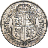 1917 Halfcrown - George V British Silver Coin - Very Nice