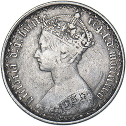 1873 Gothic Florin - Victoria British Silver Coin