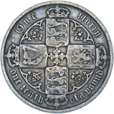 1885 Gothic Florin - Victoria British Silver Coin