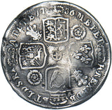 1736 Shilling - George II British Silver Coin