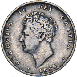 1826 Shilling - George IV British Silver Coin