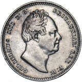 1834 Shilling - William IV British Silver Coin - Nice