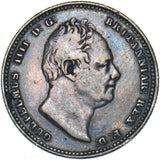 1834 Shilling - William IV British Silver Coin - Nice