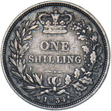 1834 Shilling - William IV British Silver Coin - Nice