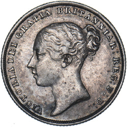 1838 Shilling - Victoria British Silver Coin - Very Nice