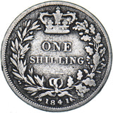 1841 Shilling - Victoria British Silver Coin