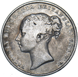 1842 Shilling - Victoria British Silver Coin