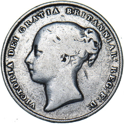 1849 Shilling - Victoria British Silver Coin