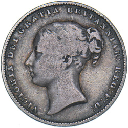 1863 Shilling - Victoria British Silver Coin