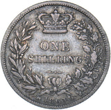 1863 Shilling - Victoria British Silver Coin