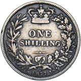 1877 Shilling (Die no. 7) - Victoria British Silver Coin