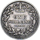 1884 Shilling - Victoria British Silver Coin - Nice