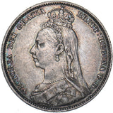 1891 Shilling - Victoria British Silver Coin - Nice