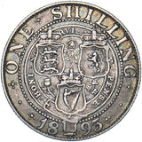 1893 Shilling - Victoria British Silver Coin - Nice