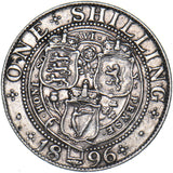 1896 Shilling - Victoria British Silver Coin - Nice