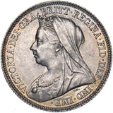 1900 Shilling - Victoria British Silver Coin - Very Nice