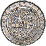 1900 Shilling - Victoria British Silver Coin - Very Nice