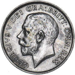 1915 Shilling - George V British Silver Coin - Nice