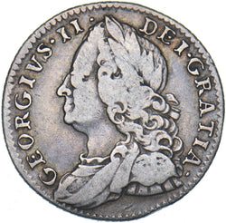 1757 Sixpence - George II British Silver Coin