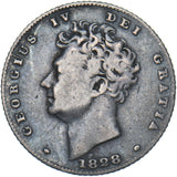 1828 Sixpence - George IV British Silver Coin