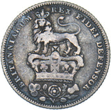 1828 Sixpence - George IV British Silver Coin