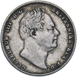 1834 Sixpence - William IV British Silver Coin - Nice