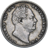 1834 Sixpence - William IV British Silver Coin - Nice