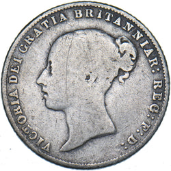 1858 Sixpence - Victoria British Silver Coin