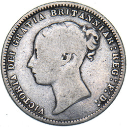 1868 Sixpence (Die no. 3) - Victoria British Silver Coin