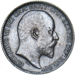 1905 Sixpence - Edward VII British Silver Coin - Very Nice