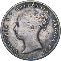 1862 Threepence - Victoria British Silver Coin