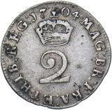 1704 Maundy Twopence - Anne British Silver Coin - Very Nice