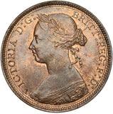 1885 Halfpenny - Victoria British Bronze Coin - Very Nice