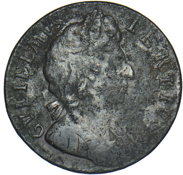 1695 Farthing - William III British Copper Coin