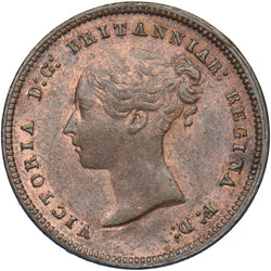 1844 Half Farthing - Victoria British Copper Coin - Very Nice