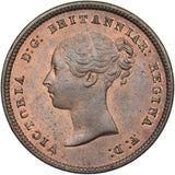 1844 Half Farthing - Victoria British Copper Coin - Superb