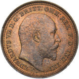 1902 Third Farthing - Edward VII British Bronze Coin - Very Nice