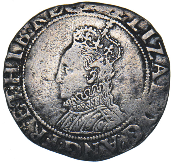 1594-6 Shilling - Elizabeth I British Silver Hammered Coin - Nice