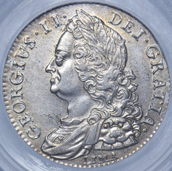 1745 Lima Halfcrown (LCGS 70) - George II British Silver Coin - Very Nice