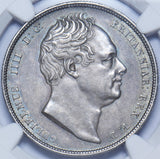 1834 Halfcrown (NGC AU 58) - William IV British Silver Coin - Very Nice