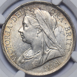 1897 Halfcrown (NGC AU 58) - Victoria British Silver Coin - Very Nice