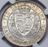 1897 Halfcrown (NGC AU 58) - Victoria British Silver Coin - Very Nice