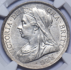 1900 Halfcrown (NGC AU Details) - Victoria British Silver Coin - Very Nice