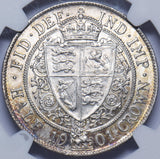 1901 Halfcrown (NGC MS 61) - Victoria British Silver Coin - Very Nice